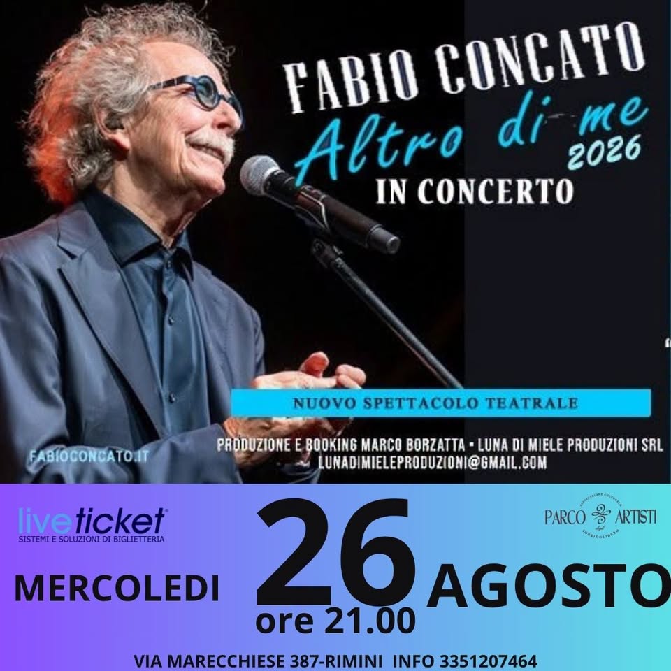 Affiche de Fabio Concato in concerto con "Altro di me"