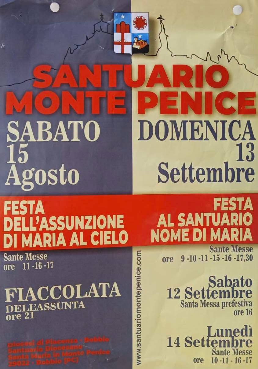 Affiche de Festa dell'Assunzione di Maria al Cielo e Festa al Santuario Nome di Maria