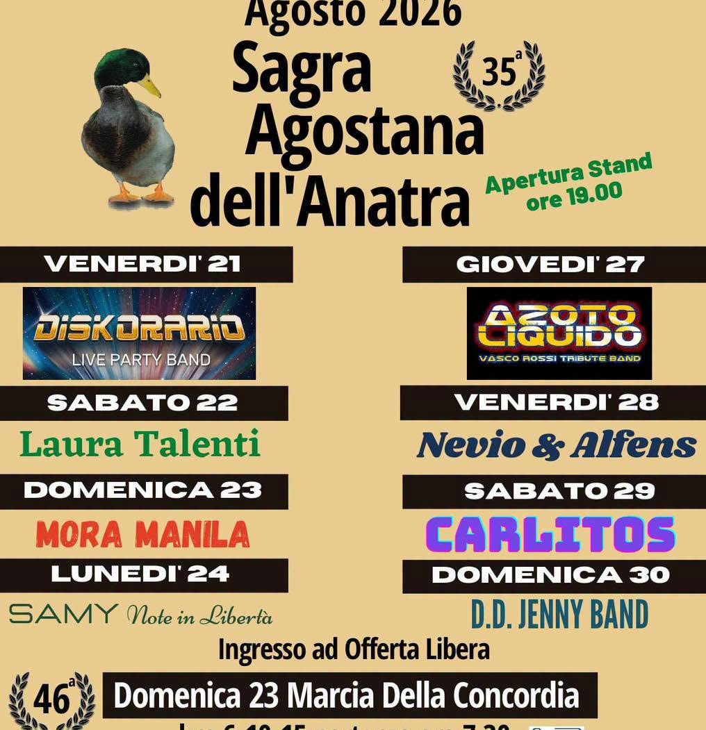 Affiche de Sagra Agostana dell'Anatra