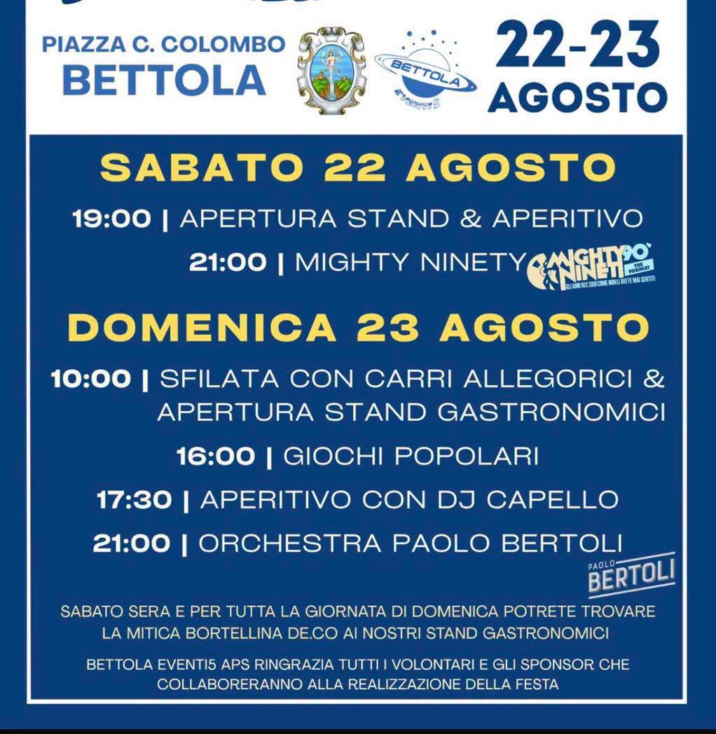 Affiche de Festa di Piazza C. Colombo