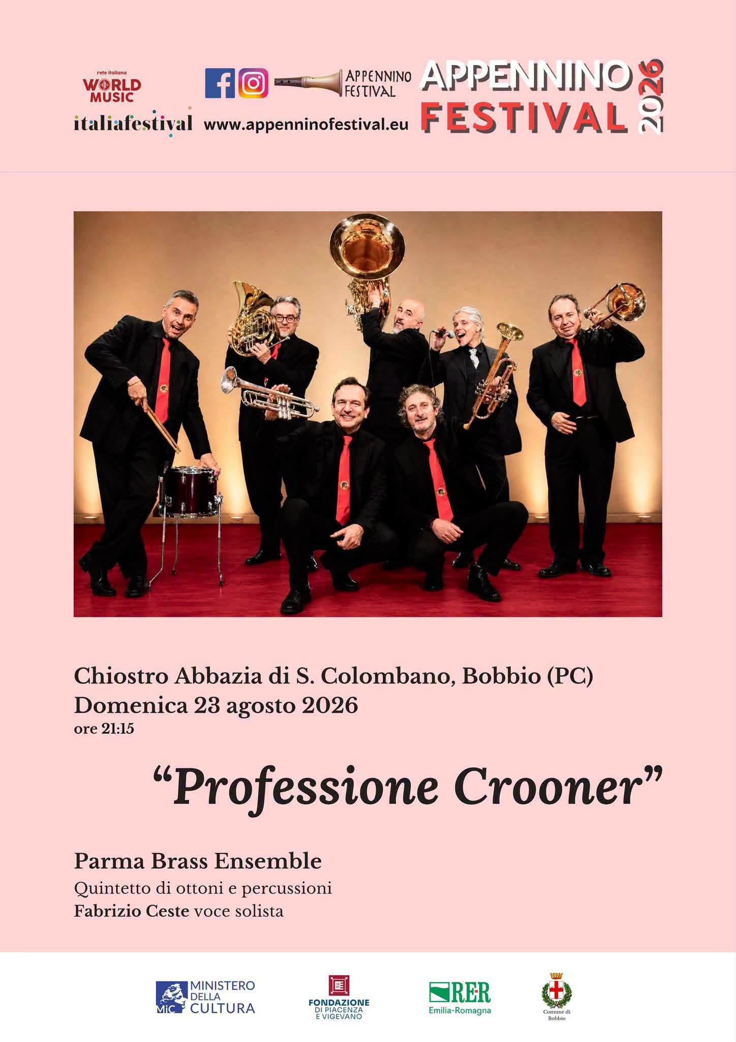 Affiche de Professione Crooner - Appennino Festival 2026