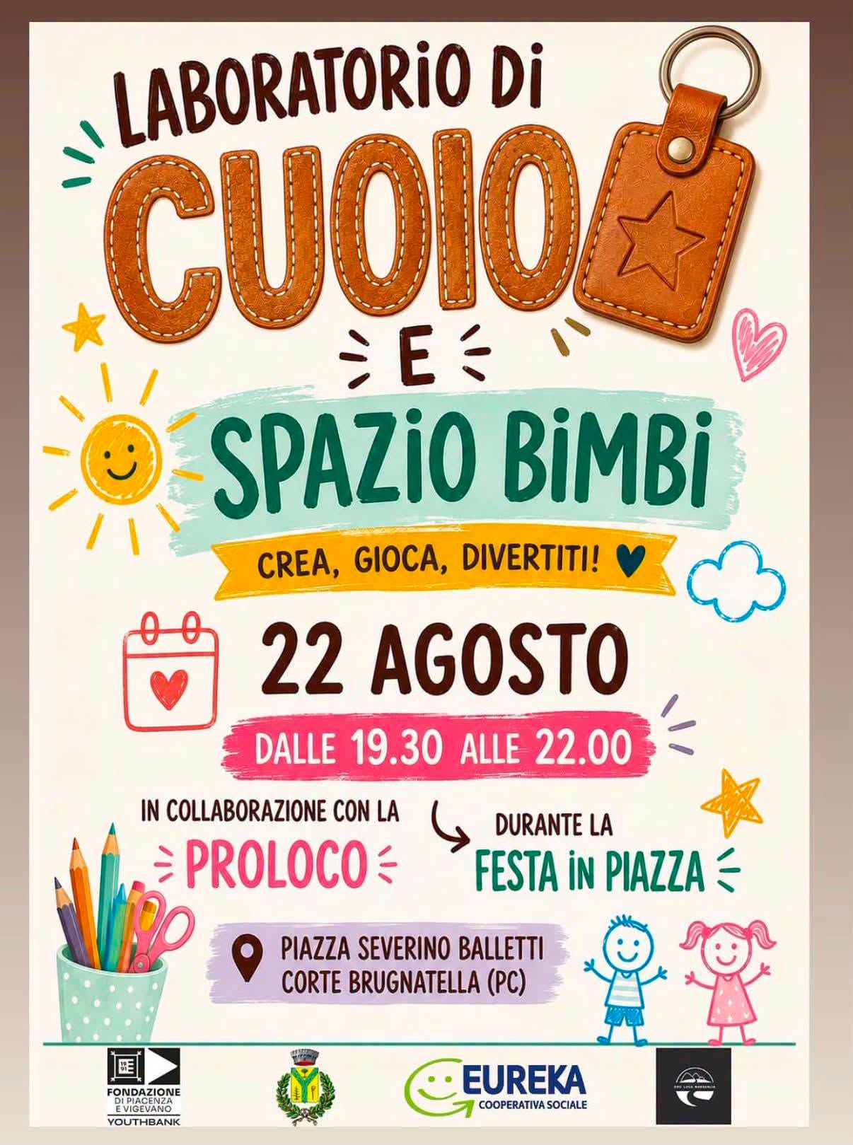 Affiche de Laboratorio di cuoio e spazio bimbi
