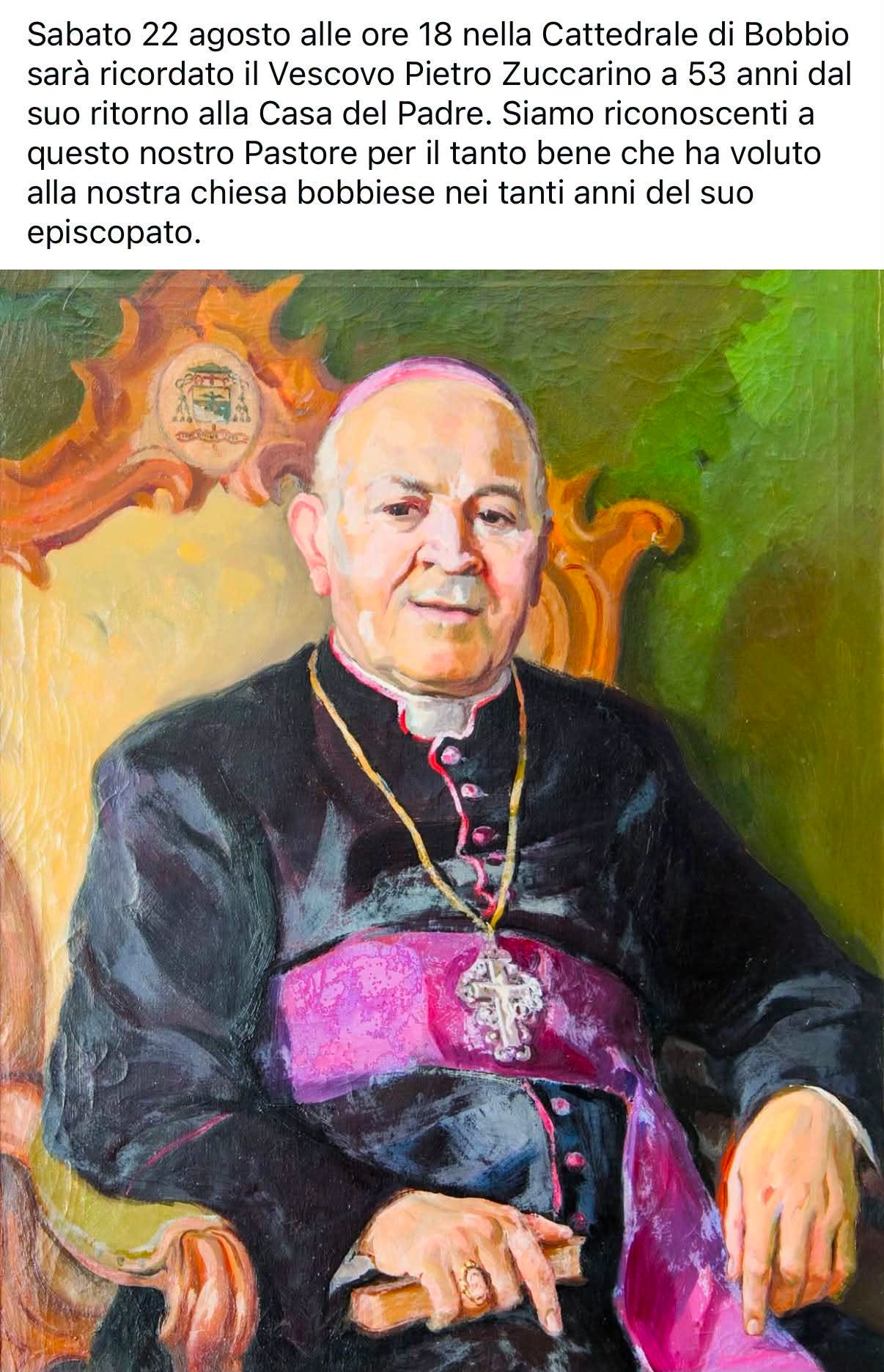 Affiche de Commemorazione del Vescovo Pietro Zuccarino