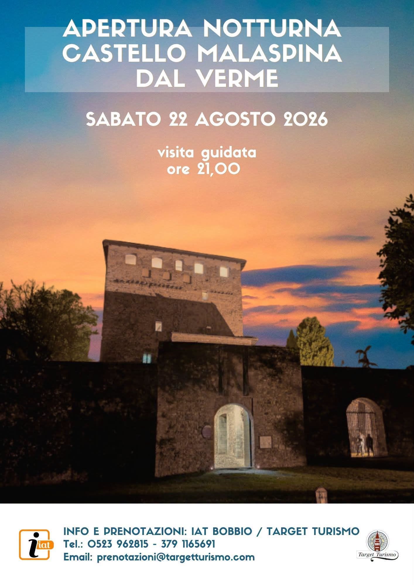 Affiche de Apertura Notturna Castello Malaspina Dal Verme
