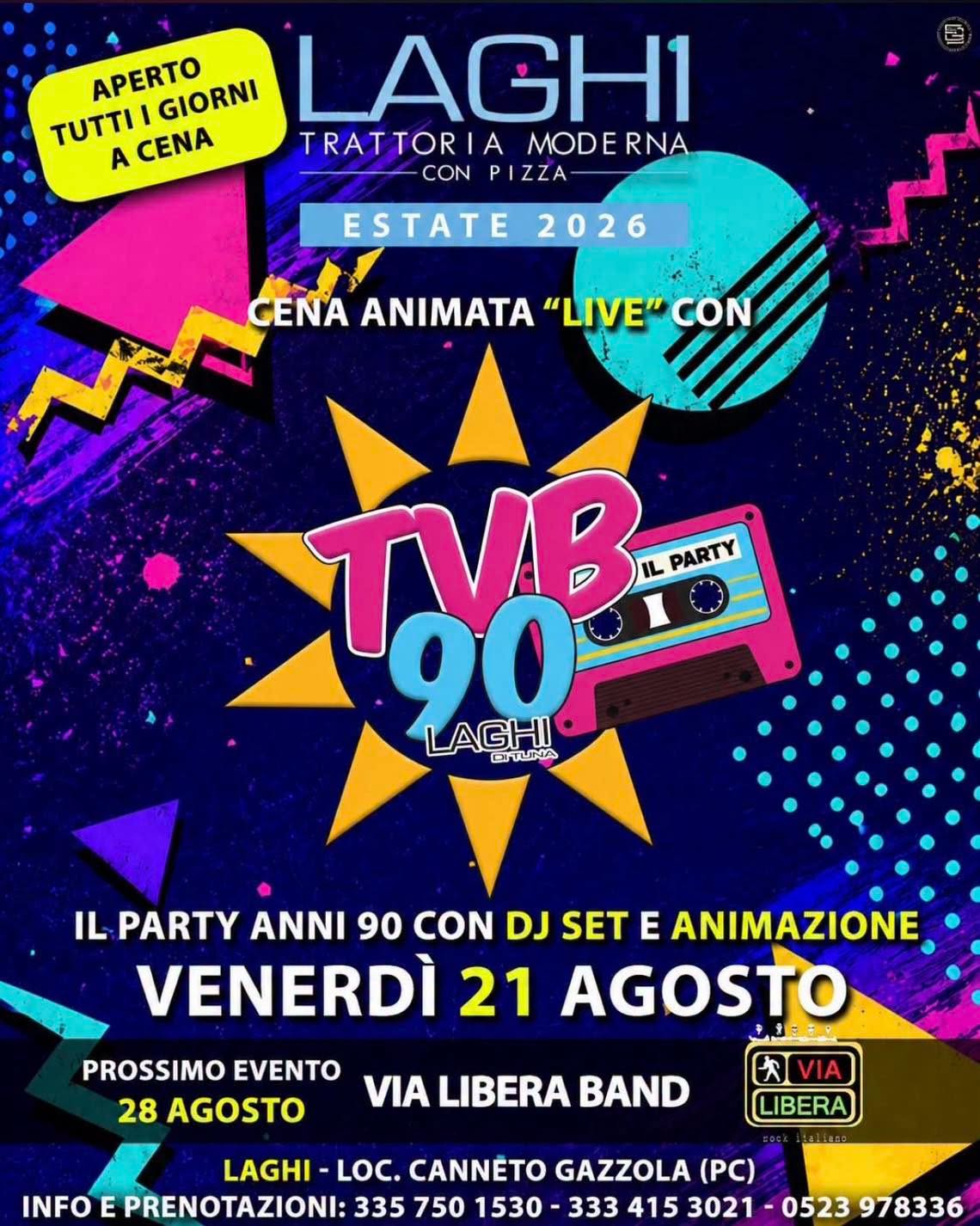 Affiche de Cena animata con Via Libera Band