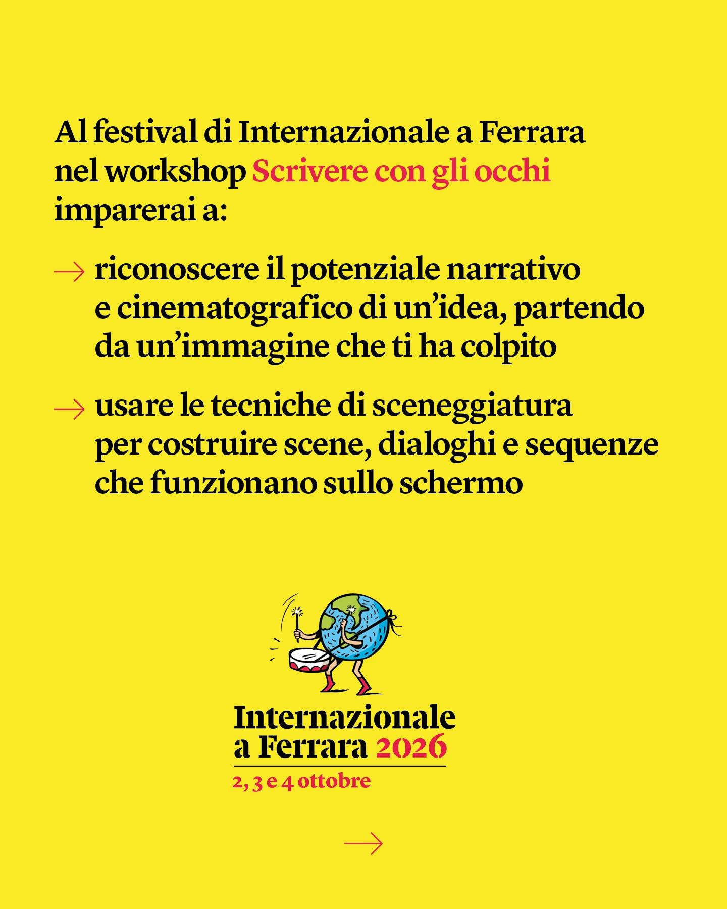 Plakat von Scrivere con gli occhi