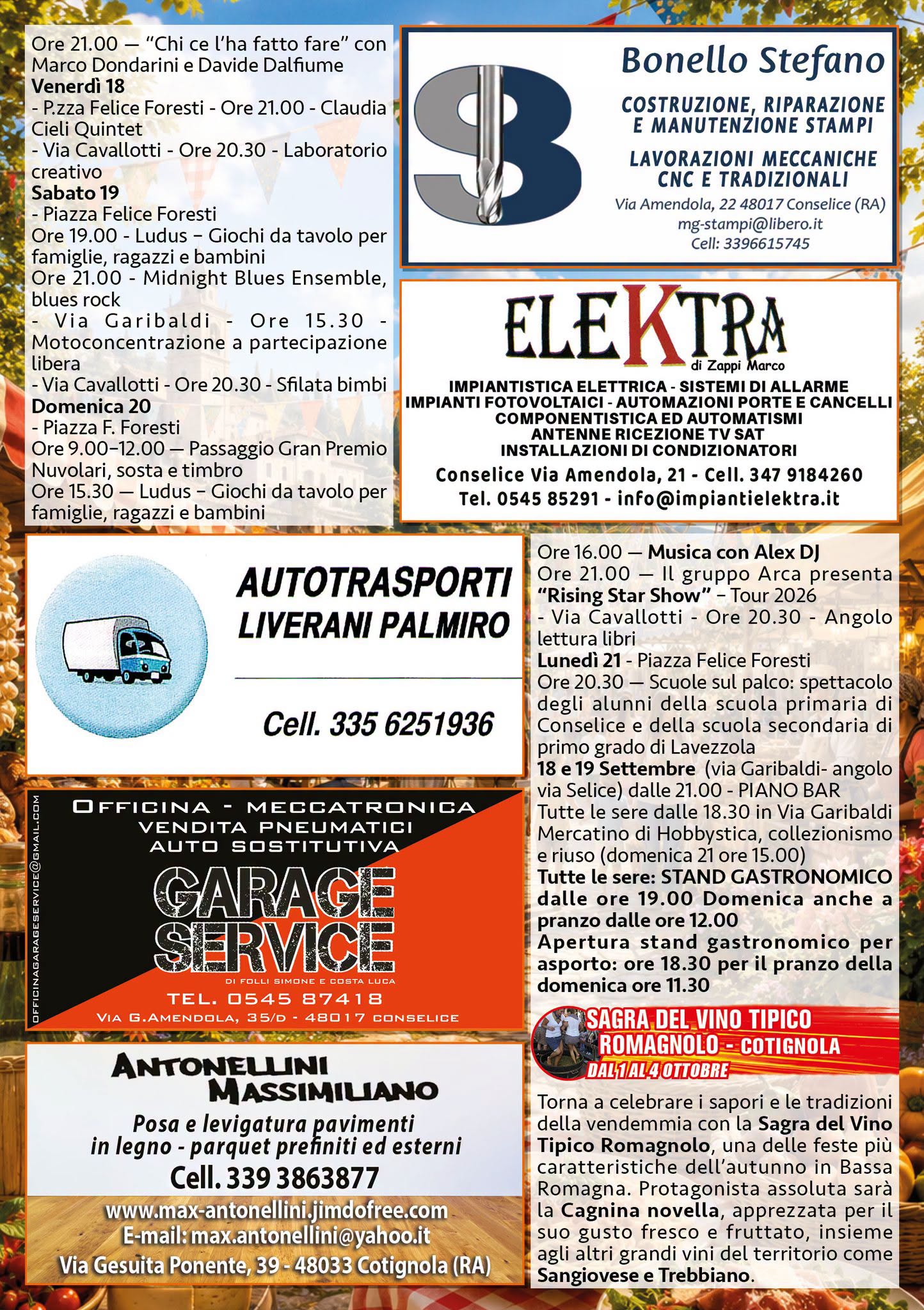 Plakat von 64ª Sagra del Vino Tipico Romagnolo