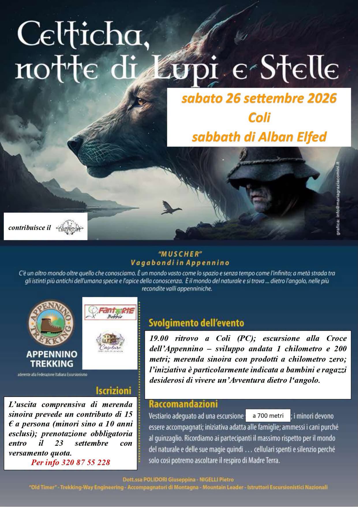 Plakat von Celticha, notte di Lupi e Stelle