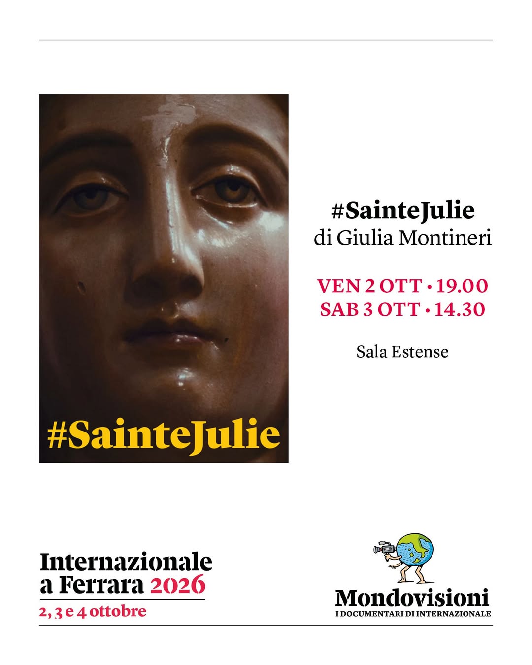 Poster for Mondovisioni - I documentari di Internazionale: Sainte Julie