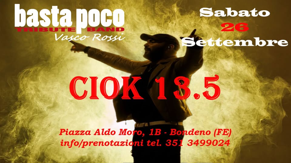 Plakat von BASTA POCO Vasco Tribute Band