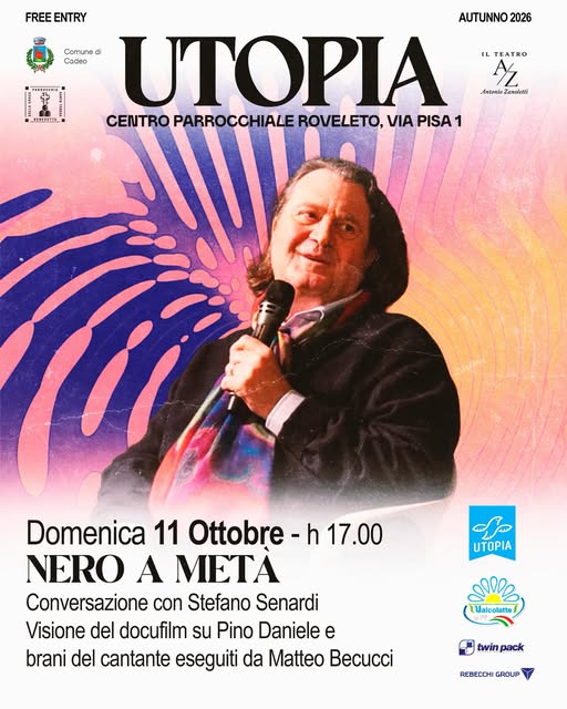 Locandina di Utopia: Nero a metà - docufilm su Pino Daniele