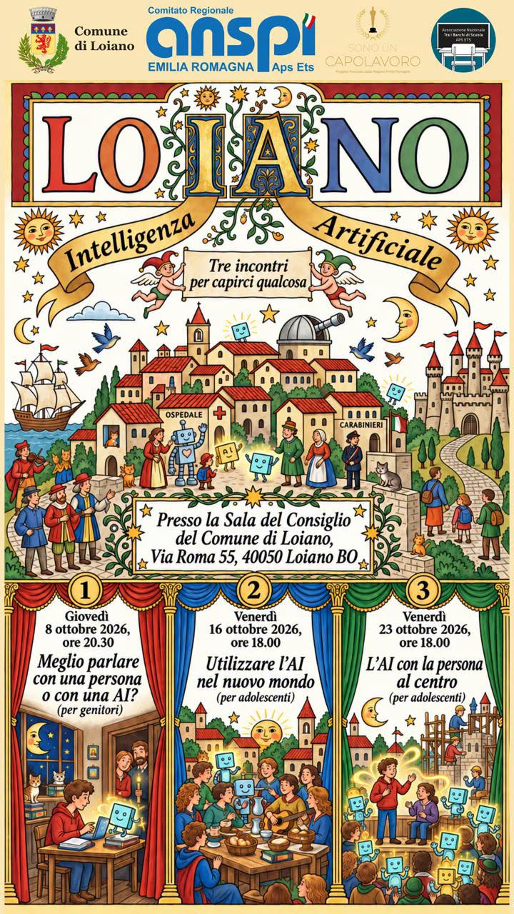 Locandina di Intelligenza Artificiale - Tre incontri per capirci qualcosa