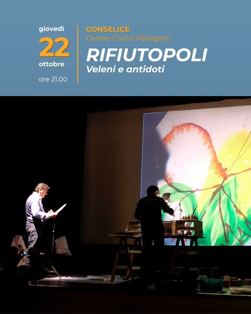 Plakat von Rifiutopoli. Veleni e antidoti