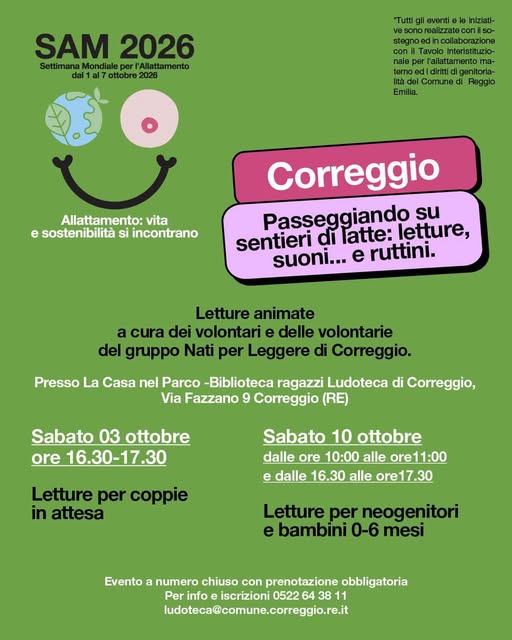 Locandina di SAM 2026 - Settimana Mondiale per l'Allattamento