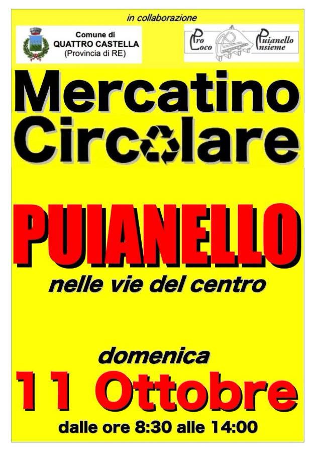 Locandina di Mercatino Circolare Puianello